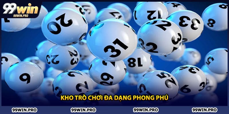 Kho trò chơi đa dạng phong phú